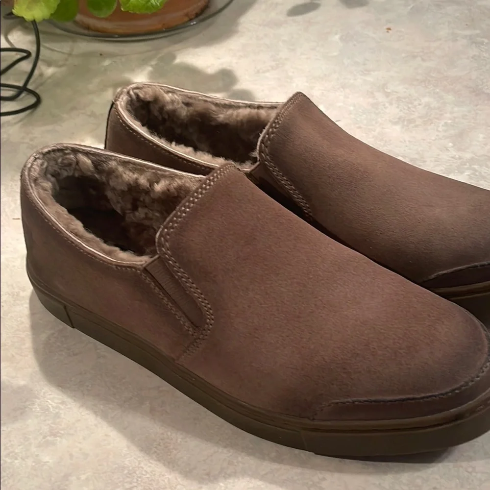 Frye Women's Brown Slip-On Suede Sneakers